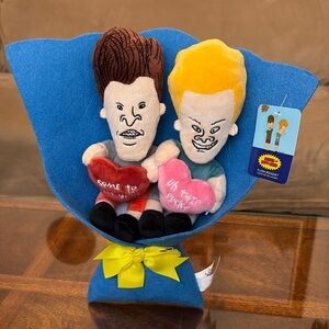 Beavis Butt-Head ButtHead Plush MTV Cartoon Character Doll Bouquet 13"  Ruz New